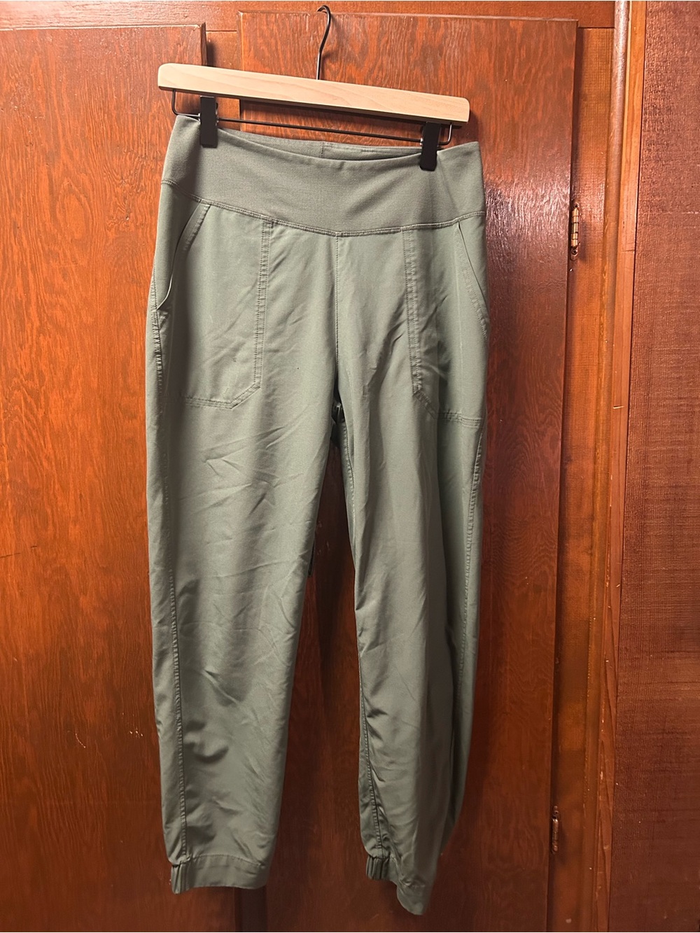 Patagonia Happy Hike Green Jogger Pants with Waistband and Pockets